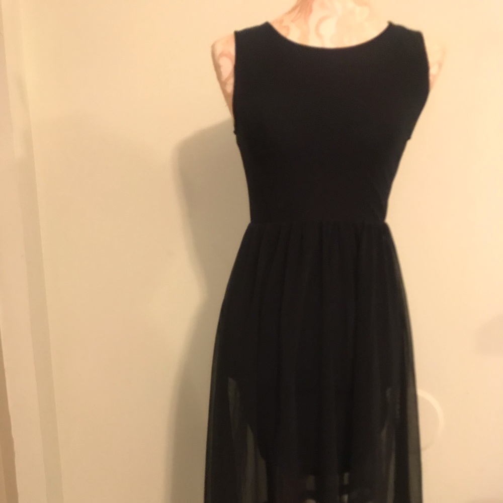 Black Dress Hi-Lo Dress